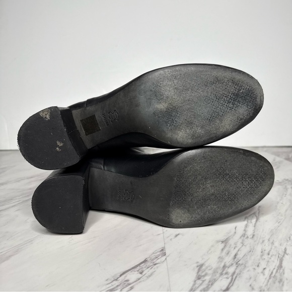 Tory Burch Black Leather Heeled Tall Boot 10 1/2 M - Picture 16 of 16